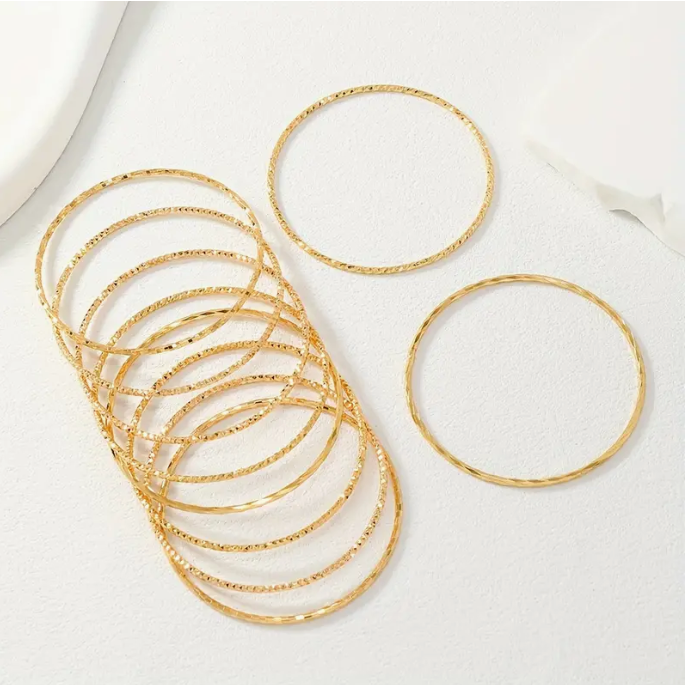 Golden Cascade 21K Gold Bangle