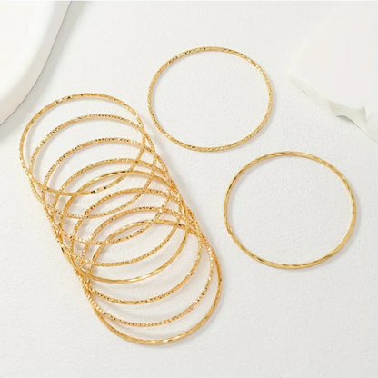 Golden Cascade 21K Gold Bangle