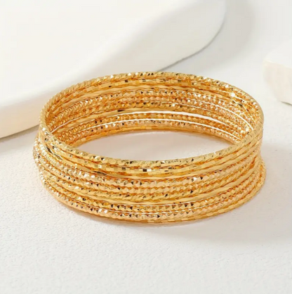 Golden Cascade 21K Gold Bangle
